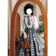 Forest Wardrobe Persimmon Orange Cat Blouse Vest and Skirt(Full Payment Without Shipping)